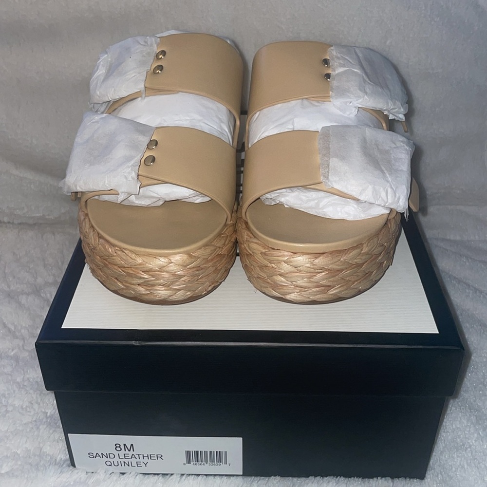 NWT J/SLIDES QUINLEY Sand Leather Sandal - Picture 7 of 15